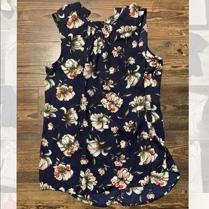 Floral tank top blouse